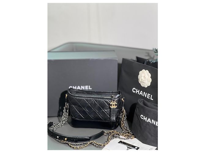 Borsa Chanel in pelle nera Nero - vista 2