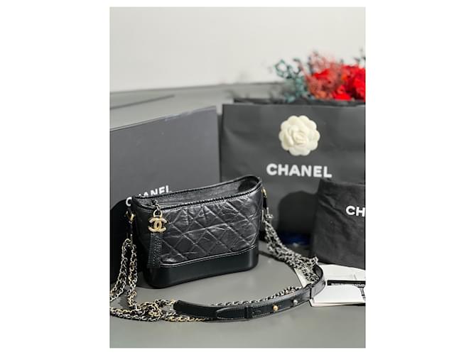 Borsa Chanel in pelle nera Nero - vista 3