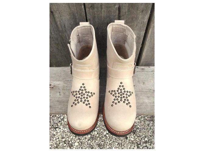 Autre Marque Botines Primeboots de cuero beige - vista 3