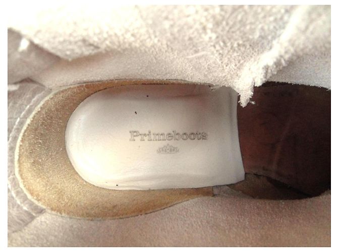 Autre Marque Botines Primeboots de cuero beige - vista 6