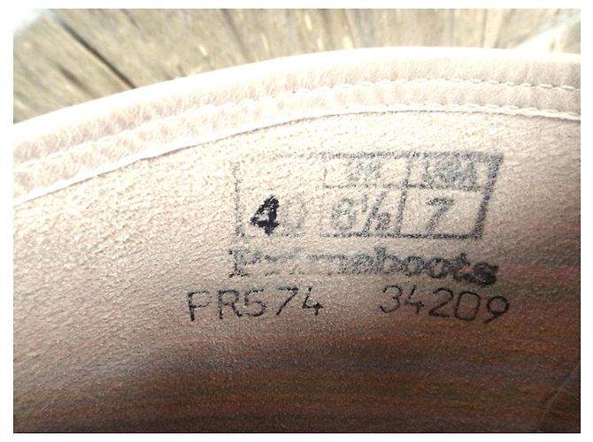 Autre Marque Botines Primeboots de cuero beige - vista 7