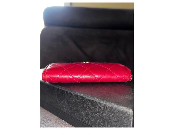 Chanel gesteppte Lederbörse in Pink - Ansicht 11