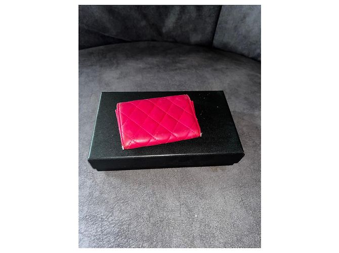 Chanel gesteppte Lederbörse in Pink - Ansicht 2