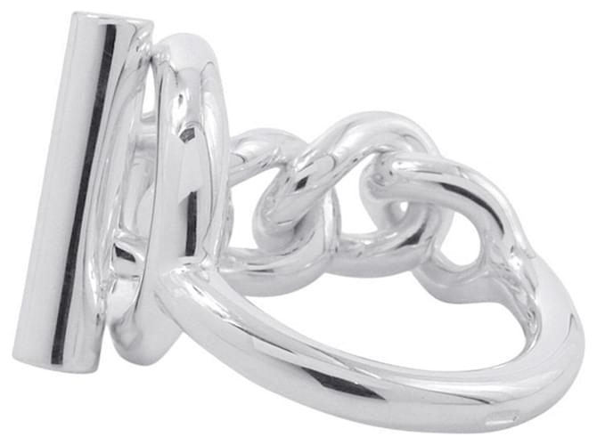 Hermès Croisette MM Bandring Silber - Ansicht 2