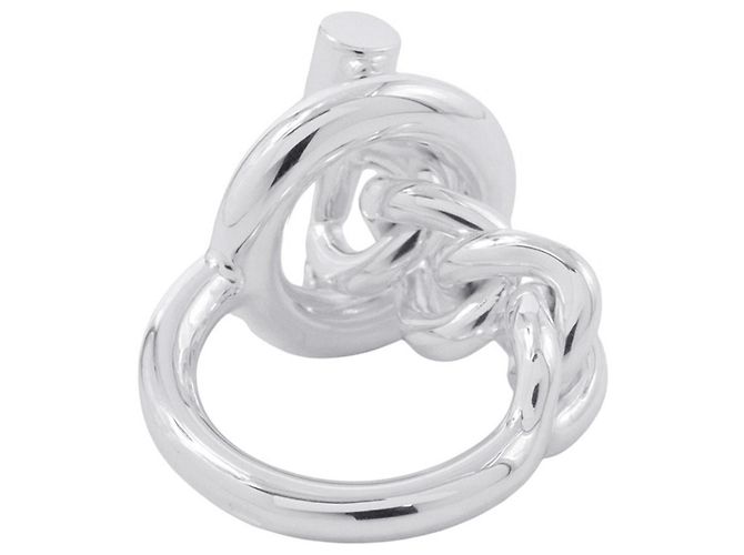 Hermès Croisette MM Bandring Silber - Ansicht 3