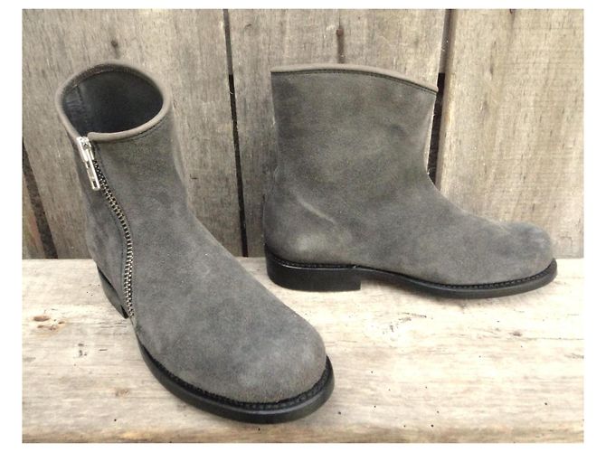 Autre Marque Botines Primeboots de ante gris - vista 2