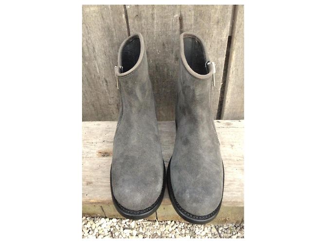 Autre Marque Botines Primeboots de ante gris - vista 3