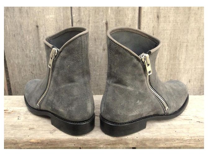 Autre Marque Botines Primeboots de ante gris - vista 4