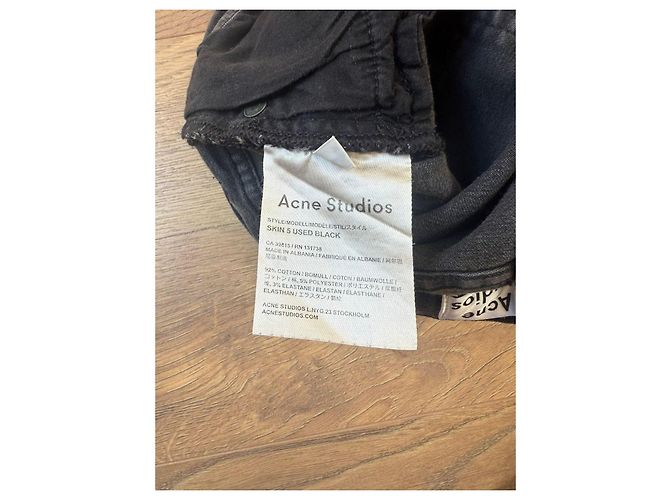 Jeans skinny Acne Studios Grigio - vista 11