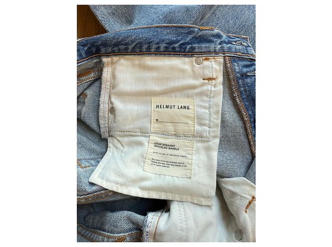 Jeans Helmut Lang azzurri in cotone Blu chiaro - vista 12
