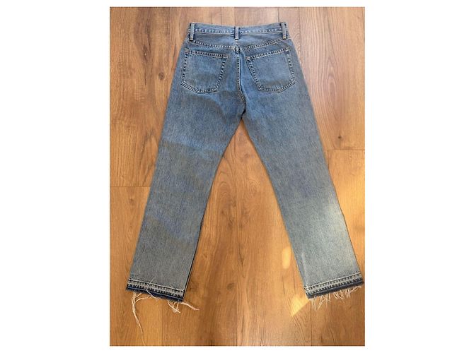 Jeans Helmut Lang azzurri in cotone Blu chiaro - vista 5