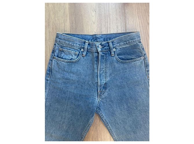 Jeans Helmut Lang azzurri in cotone Blu chiaro - vista 7