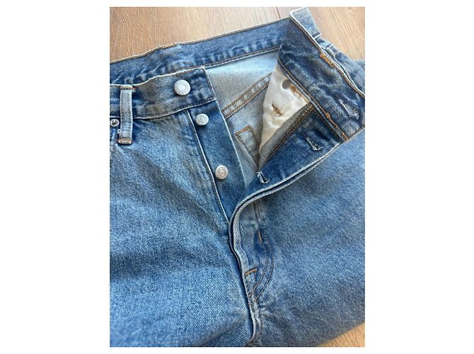 Jeans Helmut Lang azzurri in cotone Blu chiaro - vista 8