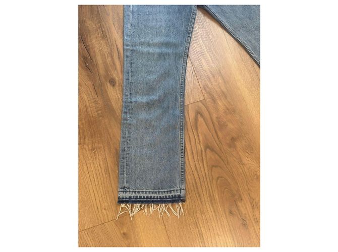 Jeans Helmut Lang azzurri in cotone Blu chiaro - vista 9
