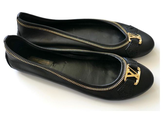 Ballerine Oxford con Zip Louis Vuitton Nero - vista 2