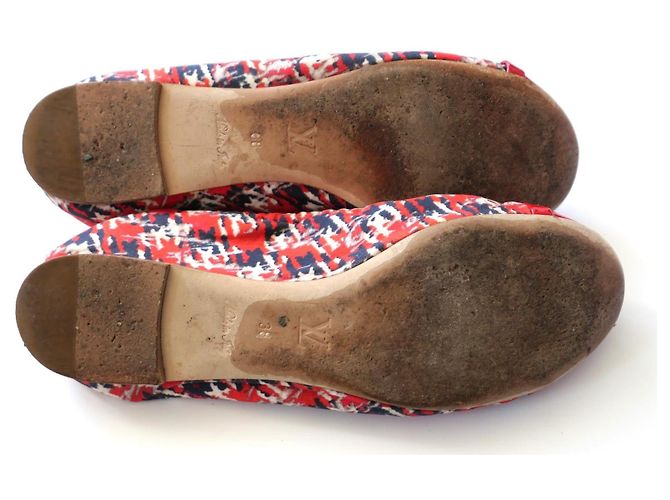 Ballerine in Tweed Louis Vuitton Rosso - vista 7