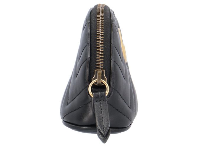 Neceser de Cuero GG Marmont de Gucci Negro - vista 3