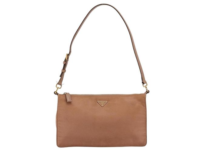 Bolso Accesorio Prada Nylon Rosa Oro Auth 175840 Dorado - vista 13