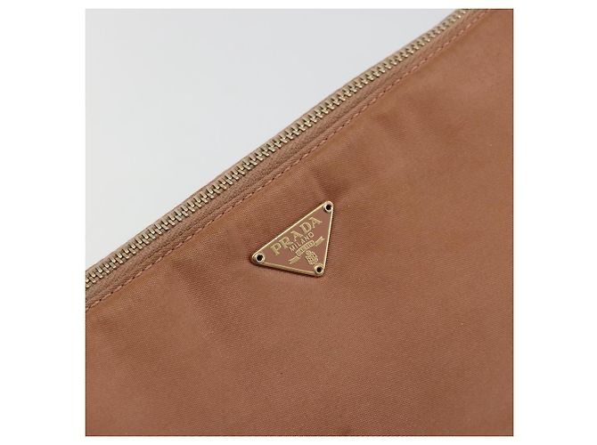 Bolso Accesorio Prada Nylon Rosa Oro Auth 175840 Dorado - vista 17