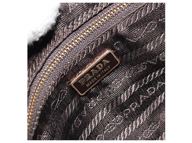 Bolso Accesorio Prada Nylon Rosa Oro Auth 175840 Dorado - vista 18