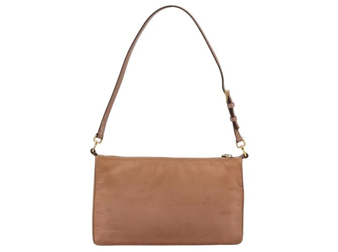 Bolso Accesorio Prada Nylon Rosa Oro Auth 175840 Dorado - vista 2