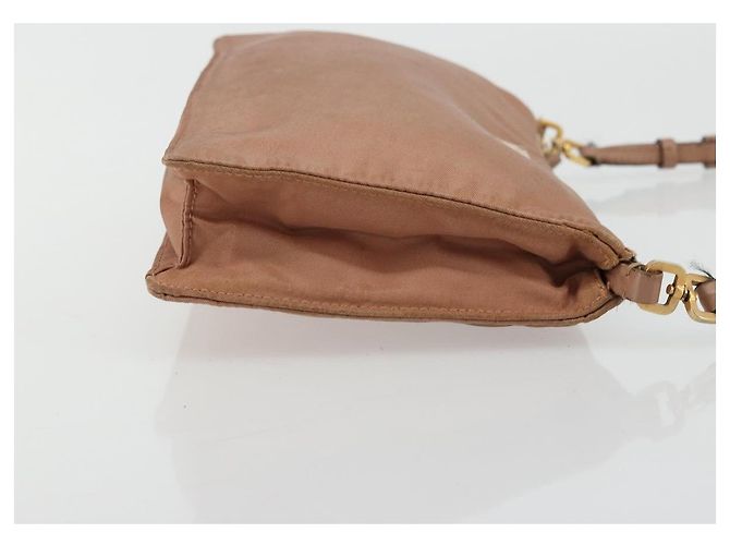 Bolso Accesorio Prada Nylon Rosa Oro Auth 175840 Dorado - vista 3