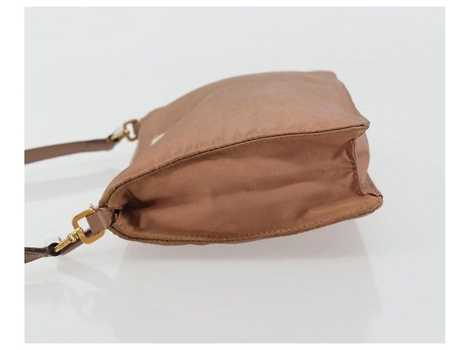 Bolso Accesorio Prada Nylon Rosa Oro Auth 175840 Dorado - vista 4
