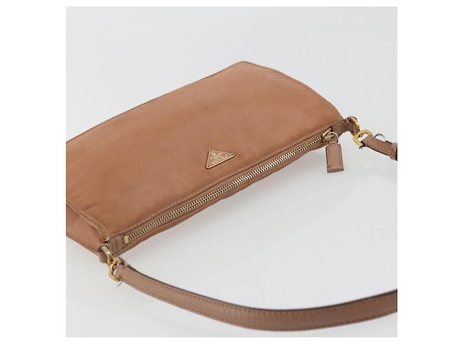 Bolso Accesorio Prada Nylon Rosa Oro Auth 175840 Dorado - vista 6