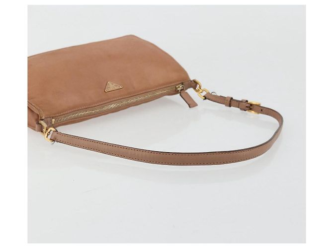 Bolso Accesorio Prada Nylon Rosa Oro Auth 175840 Dorado - vista 7