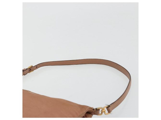 Bolso Accesorio Prada Nylon Rosa Oro Auth 175840 Dorado - vista 8