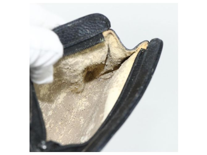 Monedero CHANEL de piel caviar negro con CC dorado Auth bs34754 - vista 11
