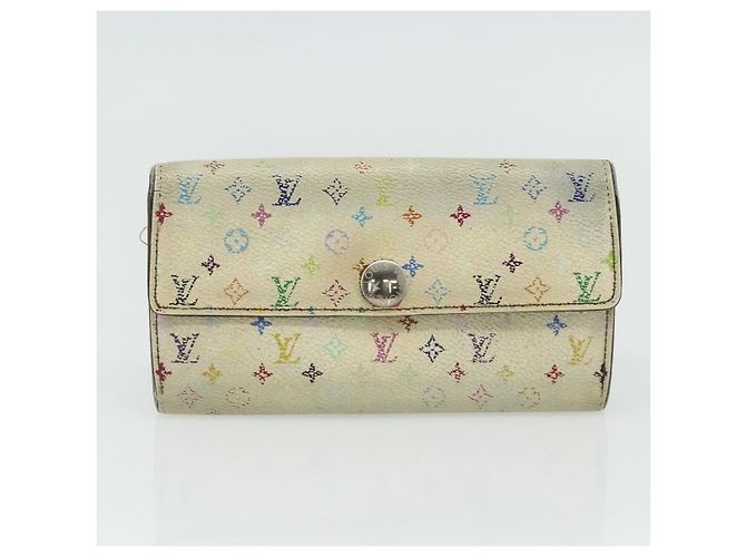 LOUIS VUITTON Multicolor Portefeuille Sarah 2 Set White Black Auth bs34773 - view 11