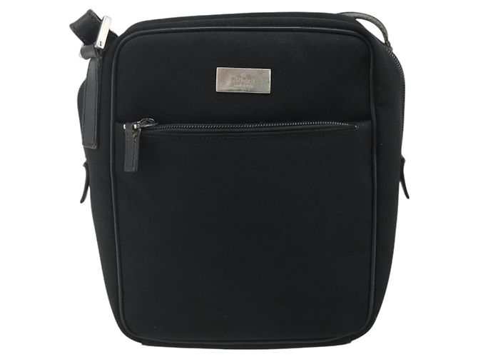 Borsa a Spalla GUCCI Nylon Nero Argento 018 1612 Auth ep14214 - vista 13