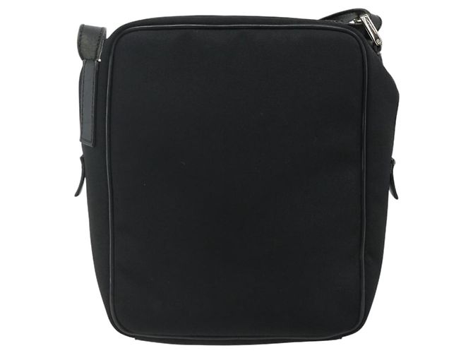Borsa a Spalla GUCCI Nylon Nero Argento 018 1612 Auth ep14214 - vista 2
