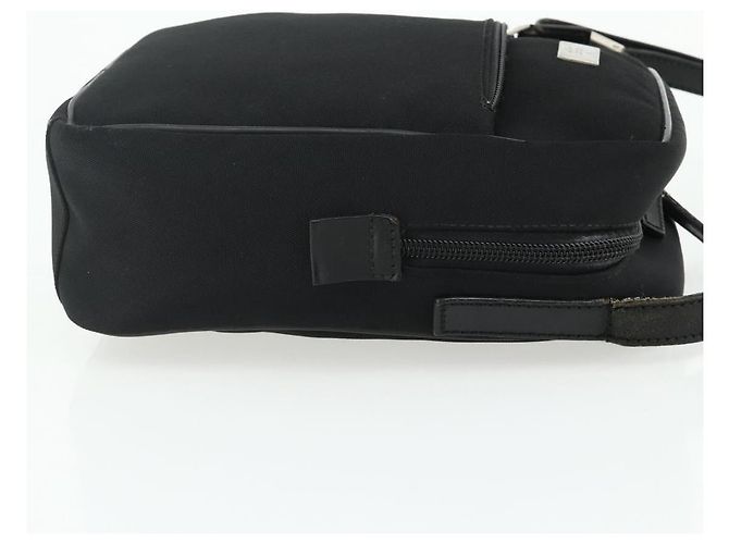 Borsa a Spalla GUCCI Nylon Nero Argento 018 1612 Auth ep14214 - vista 4