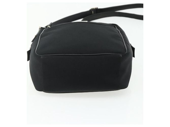 Borsa a Spalla GUCCI Nylon Nero Argento 018 1612 Auth ep14214 - vista 5