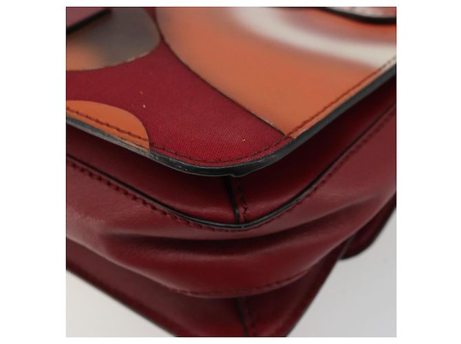 Borsa a spalla in pelle Valentino rossa oro Auth bs34661A Rosso D'oro - vista 15