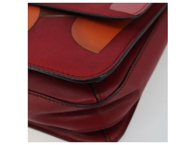 Borsa a spalla in pelle Valentino rossa oro Auth bs34661A Rosso D'oro - vista 9