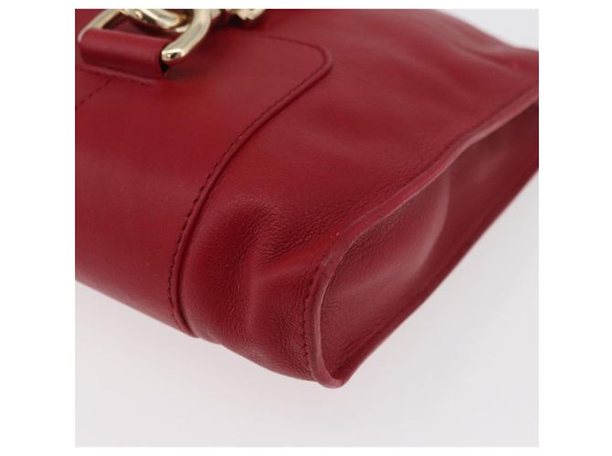 Borsa a Spalla in Pelle Rossa e Oro Auth BA12257A di Jimmy Choo Rosso D'oro - vista 14