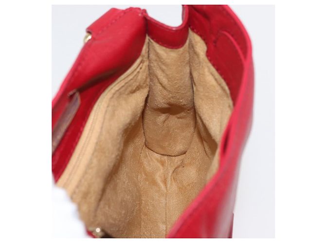Borsa a Spalla in Pelle Rossa e Oro Auth BA12257A di Jimmy Choo Rosso D'oro - vista 18
