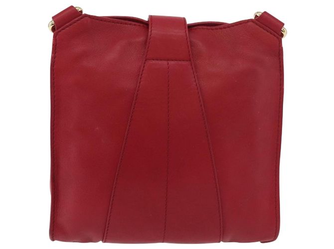 Borsa a Spalla in Pelle Rossa e Oro Auth BA12257A di Jimmy Choo Rosso D'oro - vista 2
