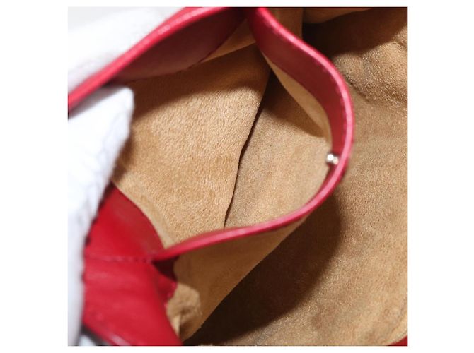 Borsa a Spalla in Pelle Rossa e Oro Auth BA12257A di Jimmy Choo Rosso D'oro - vista 20