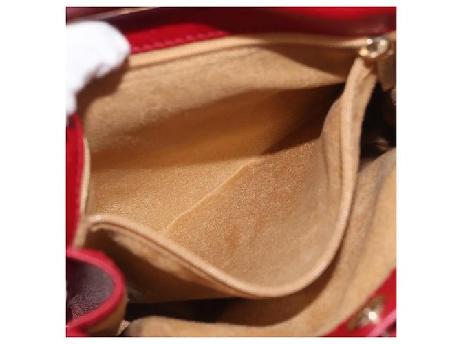Borsa a Spalla in Pelle Rossa e Oro Auth BA12257A di Jimmy Choo Rosso D'oro - vista 22