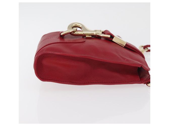 Borsa a Spalla in Pelle Rossa e Oro Auth BA12257A di Jimmy Choo Rosso D'oro - vista 3