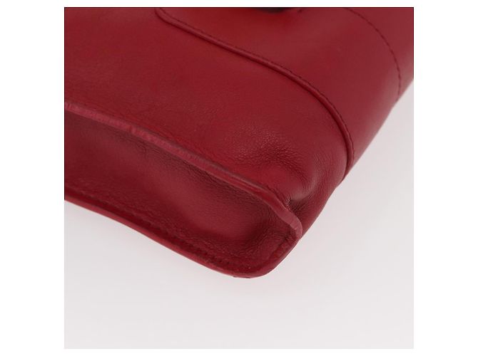 Borsa a Spalla in Pelle Rossa e Oro Auth BA12257A di Jimmy Choo Rosso D'oro - vista 9