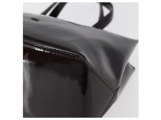 LOUIS VUITTON Borsa a Mano Monogram Vernis Wilshire PM Amarante M93641 Auth 177431 Bordò - vista 14