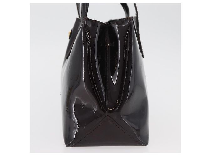 LOUIS VUITTON Borsa a Mano Monogram Vernis Wilshire PM Amarante M93641 Auth 177431 Bordò - vista 4