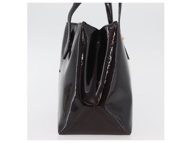 LOUIS VUITTON Borsa a Mano Monogram Vernis Wilshire PM Amarante M93641 Auth 177431 Bordò - vista 5