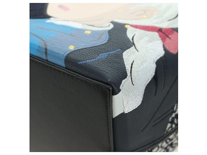 LOEWE - Borsa Howl e Sophie del Castello Errante Ghibli in Tela Auth 167253SM Nero - vista 14