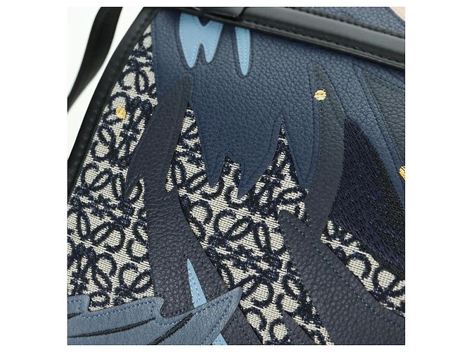 LOEWE - Borsa Howl e Sophie del Castello Errante Ghibli in Tela Auth 167253SM Nero - vista 18